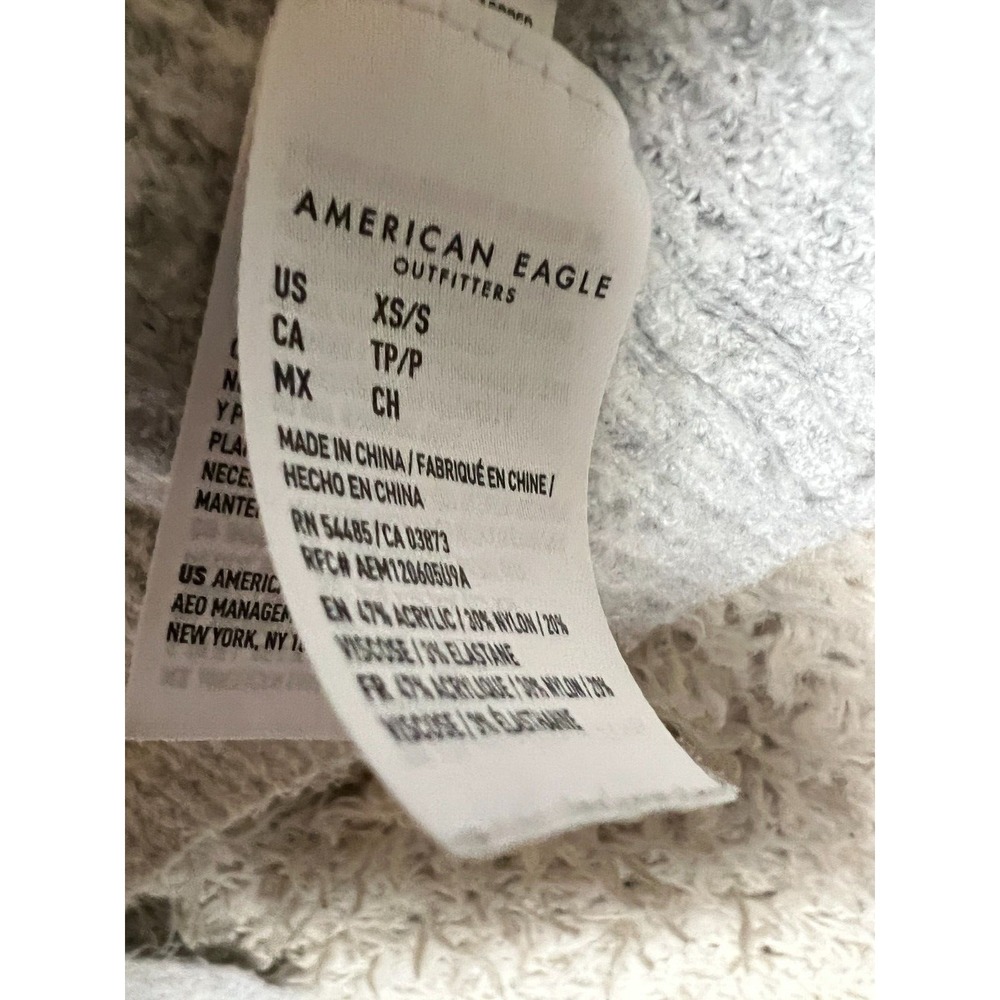 American Eagle Cardigan Sweater Womens XS / S Gray Open Casual Comfy Cozy Soft - Picture 5 of 8